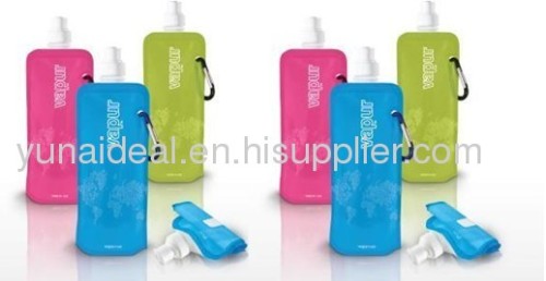 PE foldable water bottle