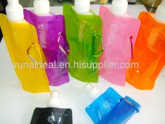 Nylon and PE foldable water bottle 
