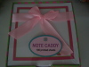 Clear note caddy memo pad