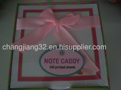 Clear note caddy memo pad-CA017