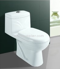 one piece washdown ceramic toilet