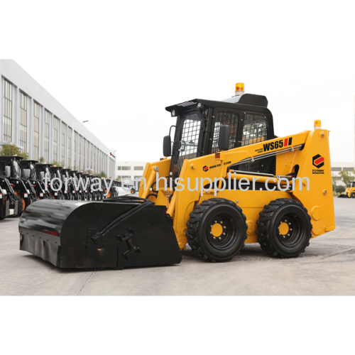 skid steer loader with broom