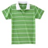 Striped white and green Man's Polo Shirt