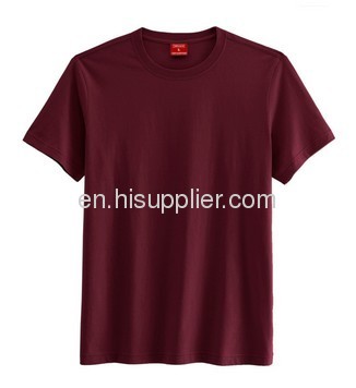 Round neck T-shirt burgundy