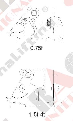 LARGE OPENING HORIZONTAL CLAMP GR-P TYPE