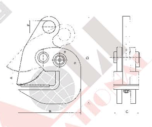 HORIZONTAL LIFTING CLAMP----GQ TYPE(with lock)
