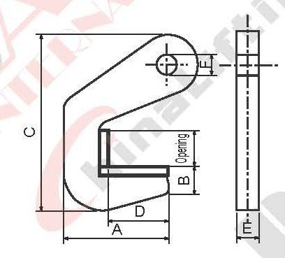 HORIZONTAL CLAMP QH TYPE (with surface protection)