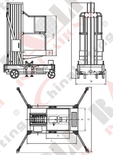 SINGLE MAST AERIAL WORK PLATFORM