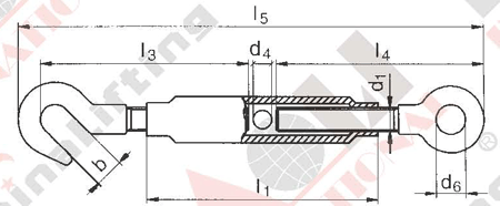 TURNBUCKLE DIN 1478 24707 24708 24709