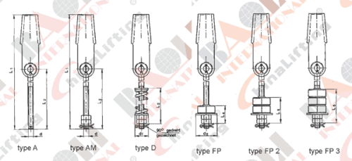 ROPE SUSPENSIONS WITH ROPE SOCKETS ACC. TO DIN 15315 (EN13411-7) 17078 17079 17080 17081
