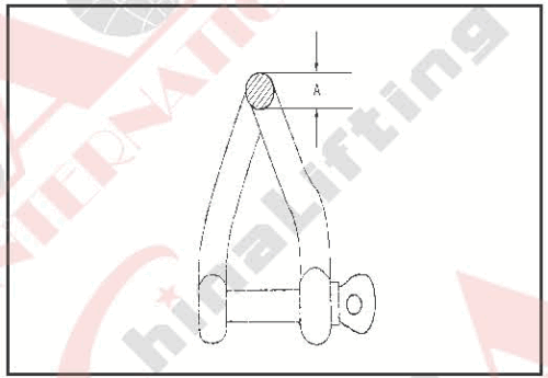 S.S. TWIST SHACKLE AISI:304 or 316