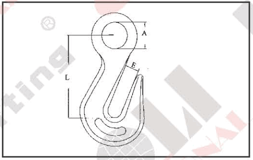 S.S. EYE GRAB HOOK AISI:304 or 316