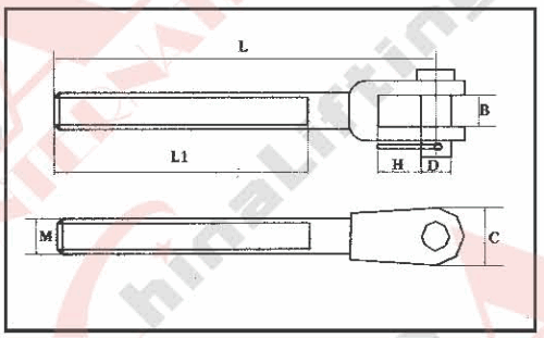 S.S. JAW TERMINAL AISI: 304 or 316 28417S 28418S