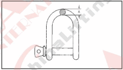 S.S. COMMERCIAL DEE SHACKLE AISI :304 or 316