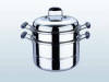Europe style two layers steamer pot