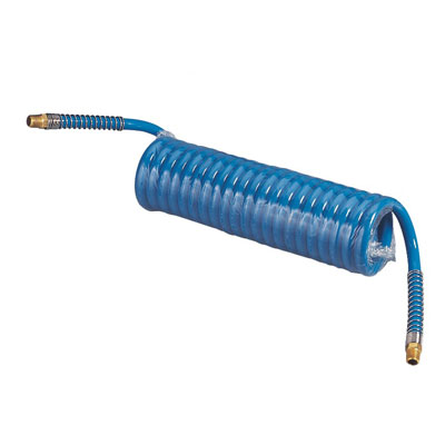 PU RECOIL HOSE WITH 1/4"DOUBLE MALE EITTING