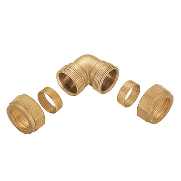 Brass male elbows