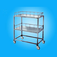 Stainless Steel Square Pipe Trolley for Medical Instruments