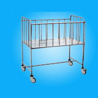 Stainless Steel Bed with Baby Carriage