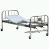 Wheeled Double-rocker Bed with Stainless Steel Bed Head and Bed Frame