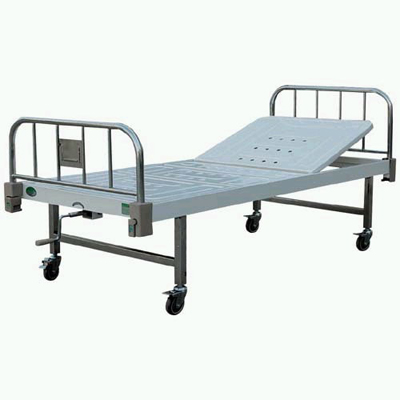 Wheeled Single-rocker Bed with Stainless Steel Removable Bed