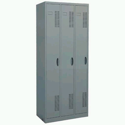 Steel Plastic-spray 3-Door Clothes Changing Cabinet