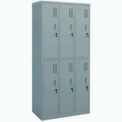 Steel Plastic-spray 6-Door Change Cabinet