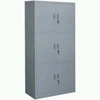 Steel Plastic-spray 6-Door 3-section Cabinet