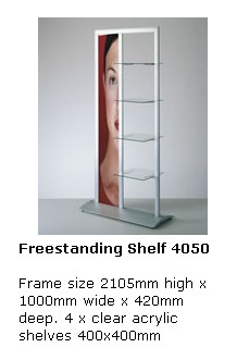 freestanding shelf