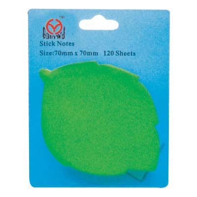 Leap shape sticky note with blister card-133