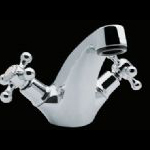 Monobloc basin mixer