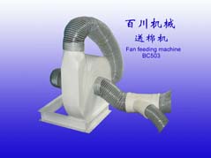 Fan feeding machine