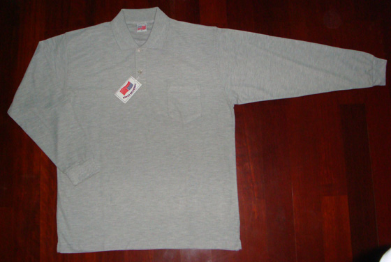 Long Sleeve Polo Pique Shirt