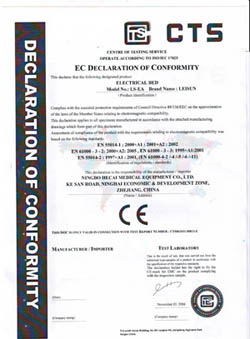 CE certificate for Electric Bed
