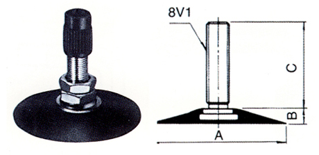 natural rubber tire valve