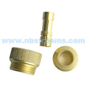 brass knurling nut