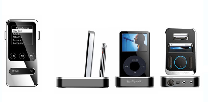 iPod Remote Control with OLED Display(i320 – dock version)