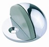 Zinc alloy door stopper,hemisphere floot mounted type wz chrome plated finish