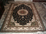 Artificial silk carpet