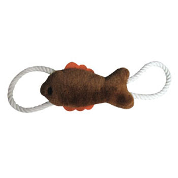 Fish shaped pet toy