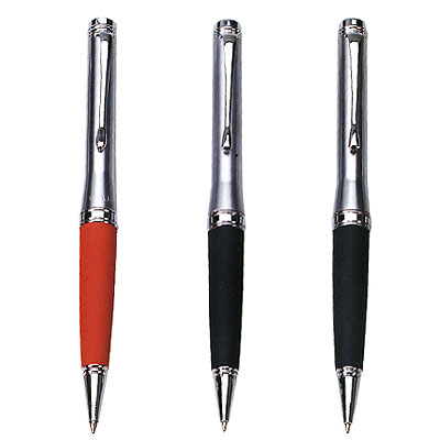 Metal Pens with Soft Rubber Grip