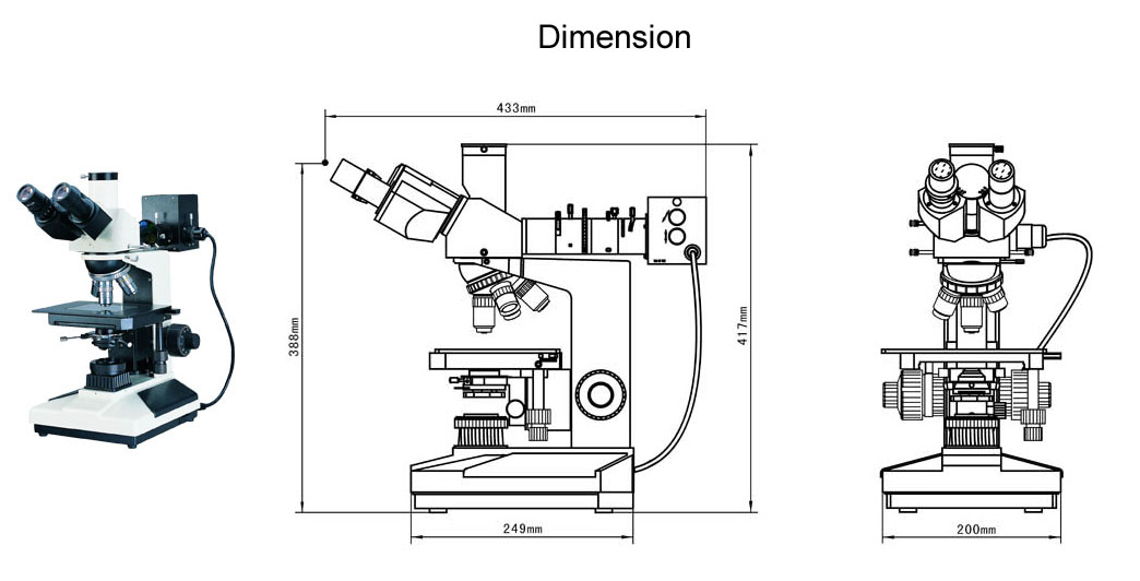 trinocular microscope