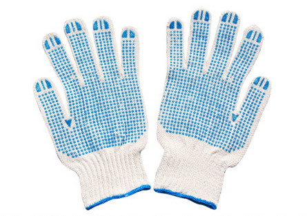 T/C Knitted Glove with PVC dots
