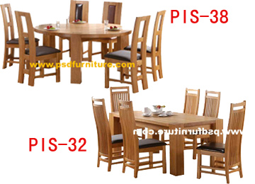 diningroom furniture solid oak table wooden chair indoor cabinet 32-35