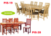 dining room furniture solid oak wooden table chair 19-28