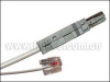 2-pole test cable, 6P2C