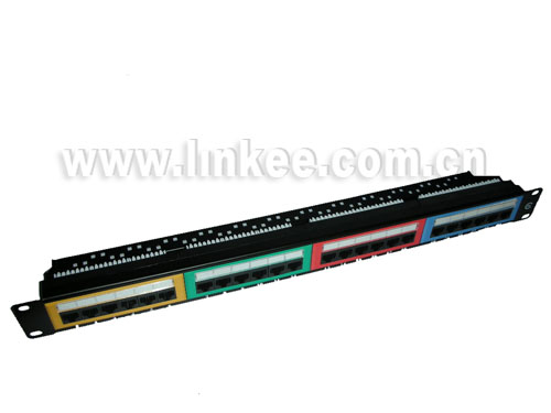 24 Ports Cat.5e Unshielded Patch Panel with rack