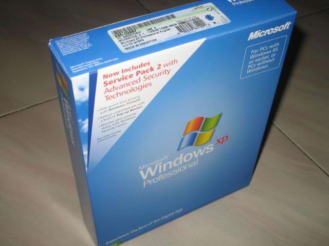 windows xp professional retail box