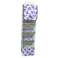 Sweety purple five layer cloth storage