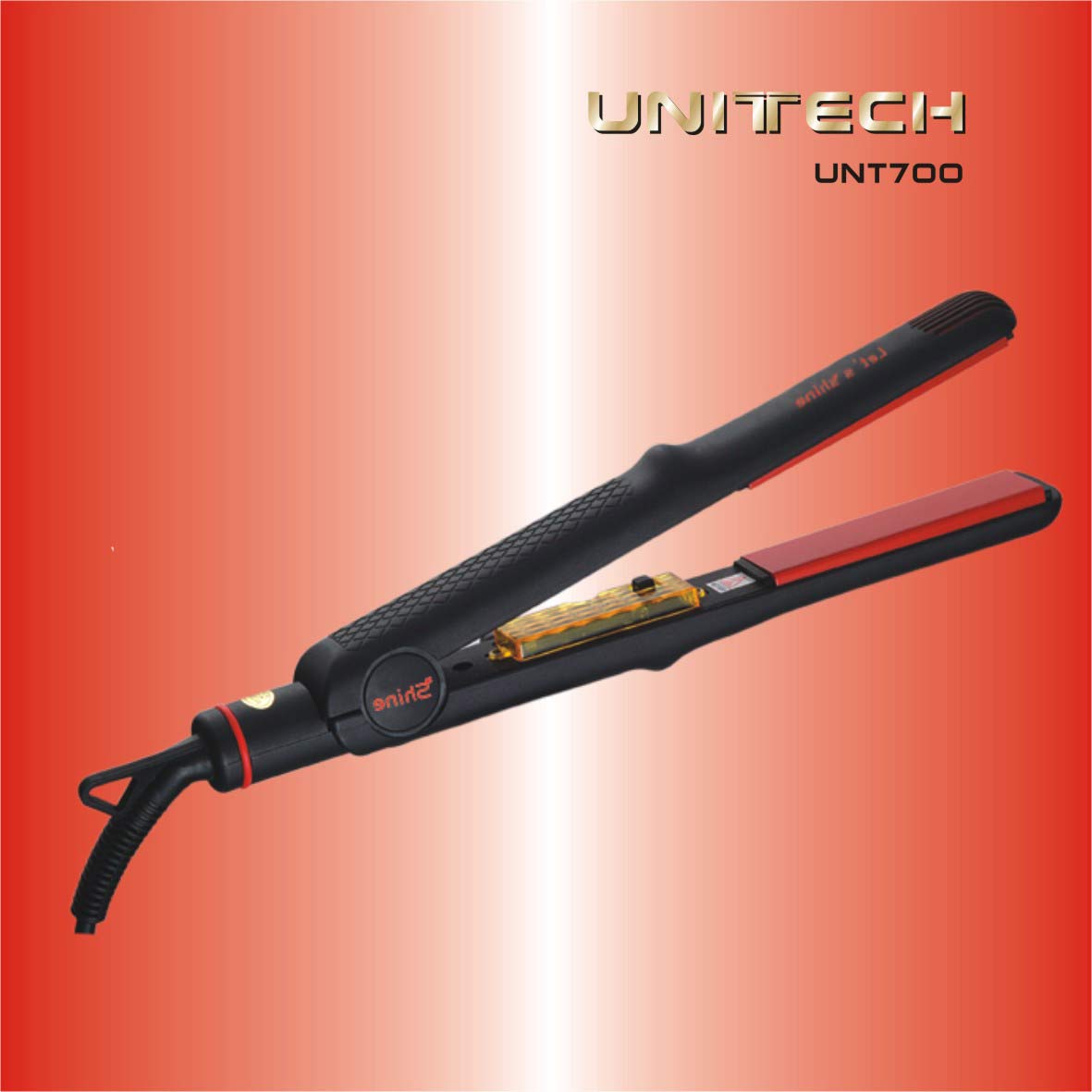 UNT700 Tourmaline Ceramic Hair Straightener with CETL/ETL/CE/RHOS